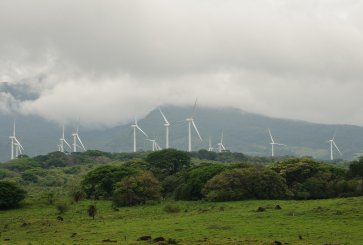 A wind farm in Guanacaste, Costa Rica