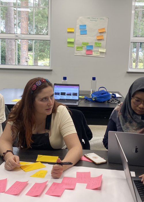 Group working on product planning.