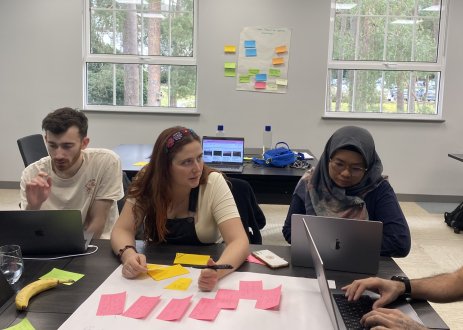 Group working on product planning.