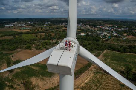 Clean energy developments like this wind farm in Thailand can create jobs and help countries build back better after COVID-19. Photo by Asian Development Bank.