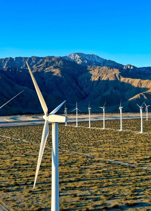 Windmills in California.