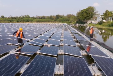 Cleaning solar panels.