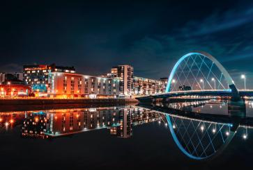 Glasgow at night