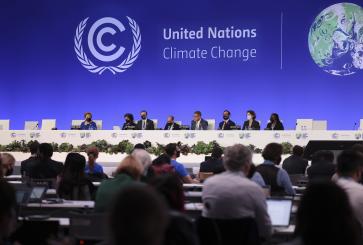 12/11/2021. Glasgow, United Kingdom. The Rt Hon Alok Sharma MP, President of the 26th United Nations Climate Conference (COP26) hosts the 26th UN Climate Change Conference in Glasgow. The COP26 summit looks to bring parties together to accelerate action towards the goals of the Paris Agreement and the UN Framework Convention on Climate Change.