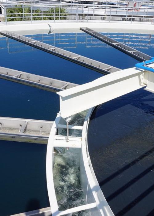 Wastewater filteration plant.