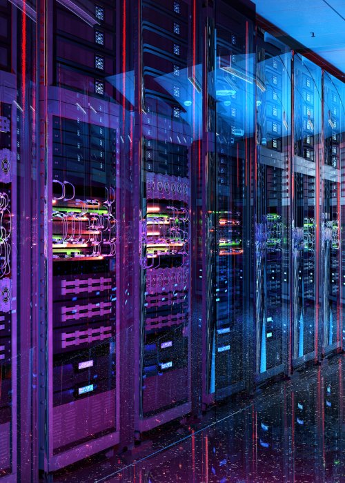 Data center server racks