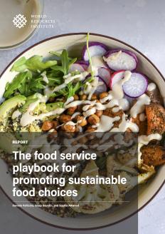Food service playbook for promoting sustainable food choices covershot