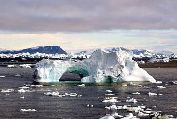 Iceberg with hole