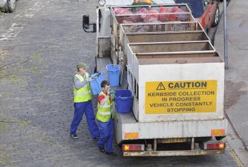 Curbside recycling collection