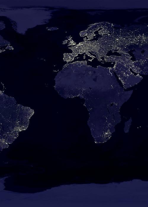 Image of Earth’s city lights.