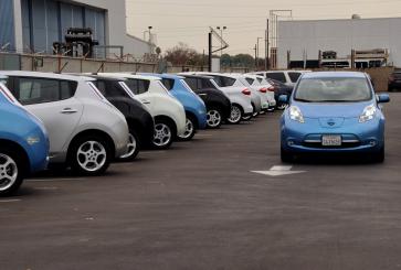 Electric vehicle fleet at Los Angeles Air Force Base