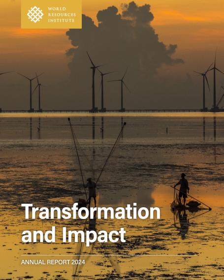 WRI Annual Report 2024 covershot