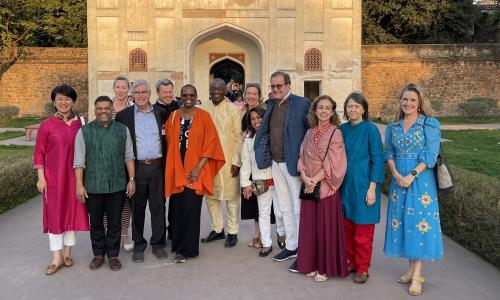 Members of WRI’s Global Board and leadership in India, 2024