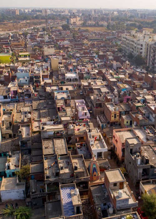 Aerial view of Ahmedabad, India