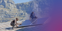 Solar panel installation.