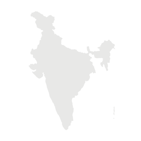 Gray map of India 