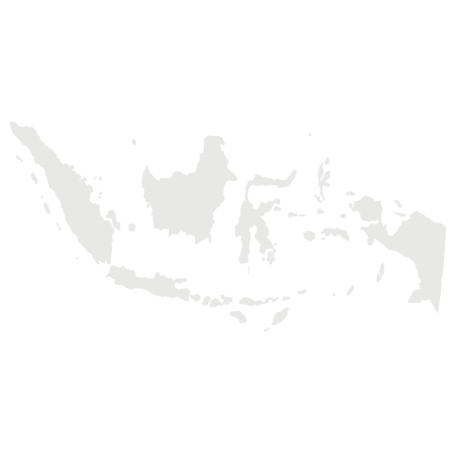 Outline of map of Indonesia.