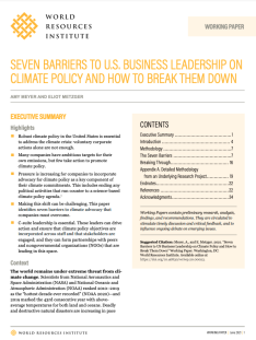 Cover image of seven barriers working paper